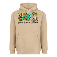Mushroom peace love st. bernard Heavyweight Hoodie - texasbilliewilder