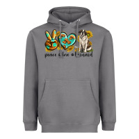 Storm peace love st. bernard Heavyweight Hoodie - texasbilliewilder