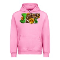 Fuchsia Pink joy with football ball and sunflower ado Urban Hoodie - AdoDesignShop