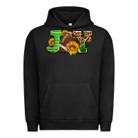 Pigment Black joy with football ball and sunflower ado Urban Hoodie - AdoDesignShop