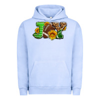 Pigment Grape Ice joy with football ball and sunflower ado Urban Hoodie - AdoDesignShop