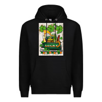 Black lucky truck Premium Hoodie - AdoDesignShop