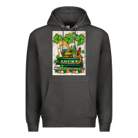 Charcoal Heather lucky truck Premium Hoodie - AdoDesignShop