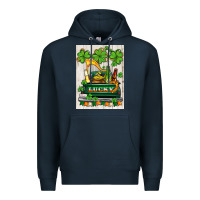 Navy lucky truck Premium Hoodie - AdoDesignShop