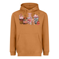 Meerkat pigs coffee cups Heavyweight Hoodie - texasbilliewilder