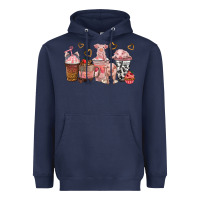 Navy pigs coffee cups Heavyweight Hoodie - texasbilliewilder