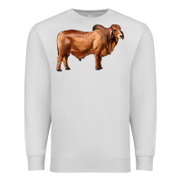 Dove Grey brahman bull Premium Sweatshirt - RanaPortraitStore