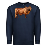 Navy brahman bull Premium Sweatshirt - RanaPortraitStore