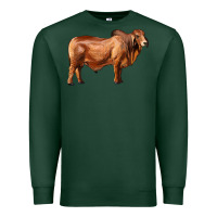 Sports Green brahman bull Premium Sweatshirt - RanaPortraitStore