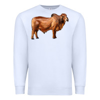 White brahman bull Premium Sweatshirt - RanaPortraitStore