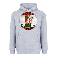 Heather Grey Elf Shoes Heavyweight Hoodie - RanaPortraitStore