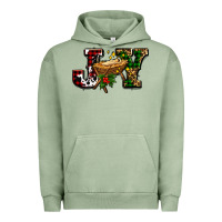Pigment Oil Green joy with baby jesus ado Urban Hoodie - AdoDesignShop