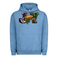 Pigment Pebble Blue joy with baby jesus ado Urban Hoodie - AdoDesignShop