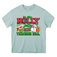 In My Holly Jolly Teacher Era Heavy Core Tee | Teevron