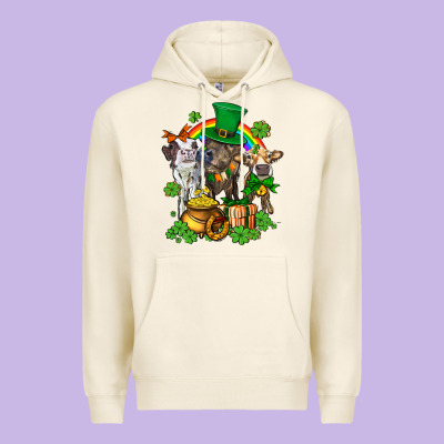 Little Cows And St Patricks Party Premium Hoodie Designed By Adodesignshop