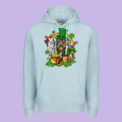 Little Cows And St Patricks Party Premium Hoodie Designed By Adodesignshop
