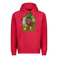 Cardinal little cows and st patricks party Premium Hoodie - AdoDesignShop