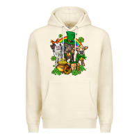 Sandshell little cows and st patricks party Premium Hoodie - AdoDesignShop