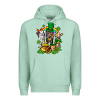 Seafoam little cows and st patricks party Premium Hoodie - AdoDesignShop