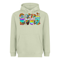 Matcha rainbow coffee cups Heavyweight Hoodie - texasbilliewilder