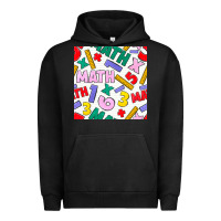 Pigment Black math seamless pattern Urban Hoodie - BundleAndBundleShop