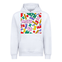 White math seamless pattern Urban Hoodie - BundleAndBundleShop