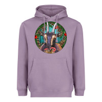Lavender Dark Goat Christmas Heavyweight Hoodie - RanaPortraitStore