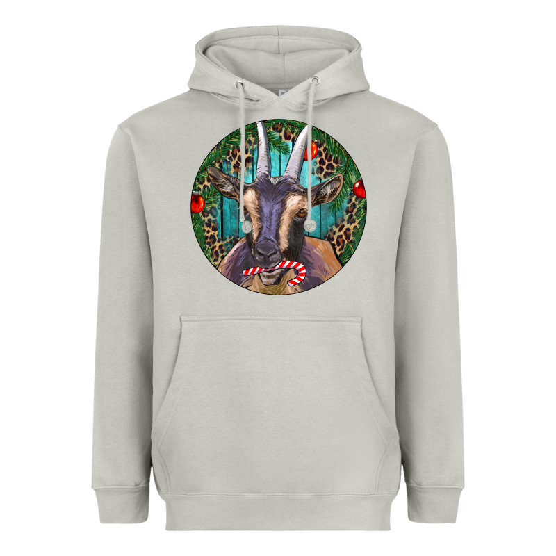 Dark Goat Christmas Heavyweight Hoodie by RanaPortraitStore | Teevron