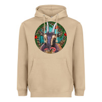 Mushroom Dark Goat Christmas Heavyweight Hoodie - RanaPortraitStore