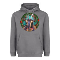 Storm Dark Goat Christmas Heavyweight Hoodie - RanaPortraitStore