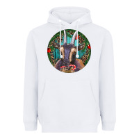 White Dark Goat Christmas Heavyweight Hoodie - RanaPortraitStore