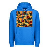 True Royal halloween bat and roses seamless pattern Premium Hoodie - BundleAndBundleShop