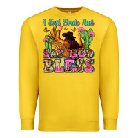 Lemon i just smile and say god bless Premium Sweatshirt - Zillion Design Studio