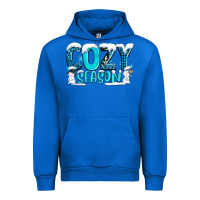 Cobalt cozy season with snowman ado Urban Hoodie - AdoDesignShop