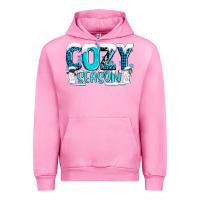 Fuchsia Pink cozy season with snowman ado Urban Hoodie - AdoDesignShop