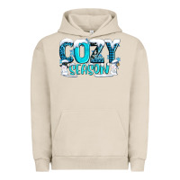 Pigment French Oak cozy season with snowman ado Urban Hoodie - AdoDesignShop