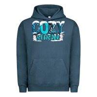 Pigment Midnight Navy cozy season with snowman ado Urban Hoodie - AdoDesignShop