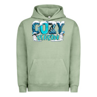 Pigment Oil Green cozy season with snowman ado Urban Hoodie - AdoDesignShop