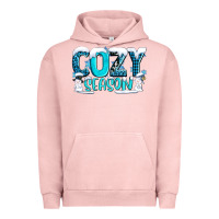 Pigment Salmon cozy season with snowman ado Urban Hoodie - AdoDesignShop