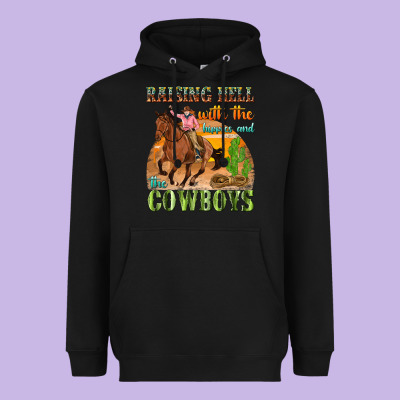 Heavyweight Hoodie raising hell with the hippies and the cowboys