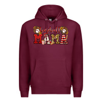Burgundy baseball mama Premium Hoodie - Jasminsmagicworld