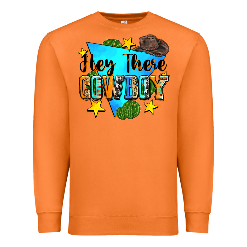 Hey There Cowboy Premium Sweatshirt by Zillion Design Studio | Teevron