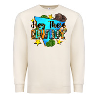 Sandshell hey there cowboy Premium Sweatshirt - Zillion Design Studio