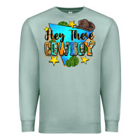 Seafoam hey there cowboy Premium Sweatshirt - Zillion Design Studio