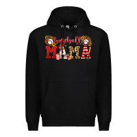 Black baseball mama Premium Hoodie - Jasminsmagicworld