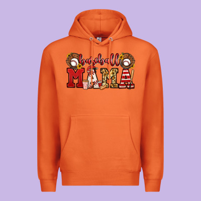 Baseball Mama Premium Hoodie Designed By Jasminsmagicworld