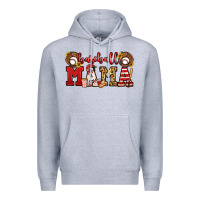 Heather Grey baseball mama Premium Hoodie - Jasminsmagicworld