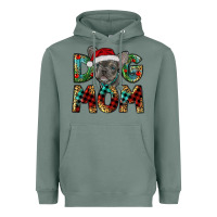 Sage Christmas French Bulldog Mom Heavyweight Hoodie - RanaPortraitStore