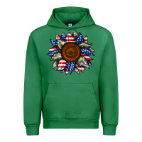 Emerald sunflower american flag Urban Hoodie - JahusDesignShop