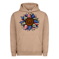 Pigment Burro sunflower american flag Urban Hoodie - JahusDesignShop